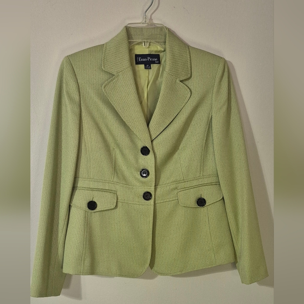 Evan Picone Women's Light Green Suit Jacket